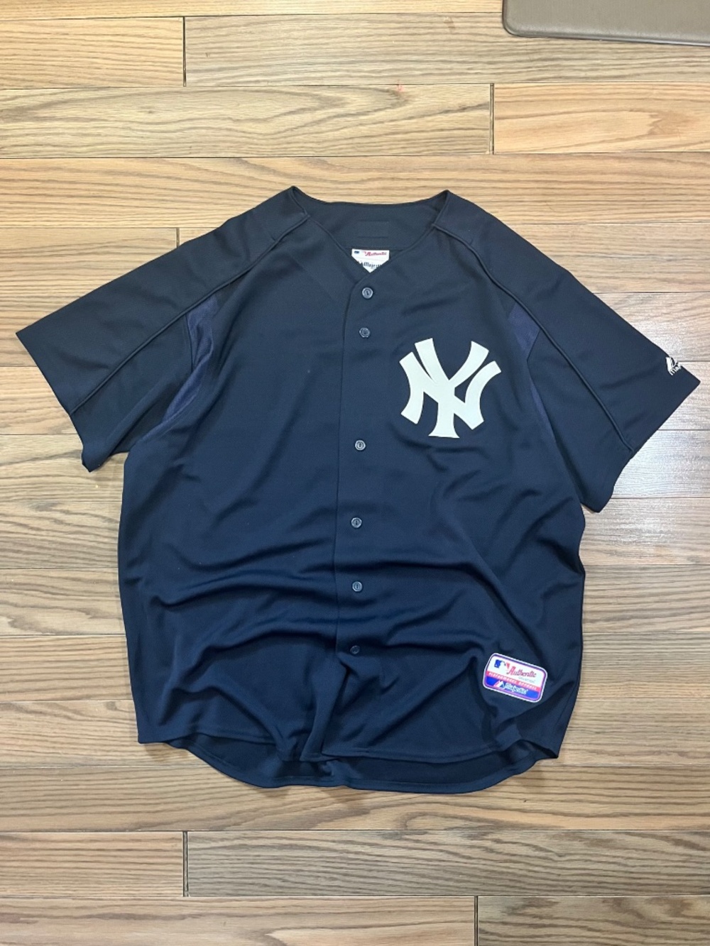 Vintage Majestic New York Yankees Navy Baseball Jersey Size XL